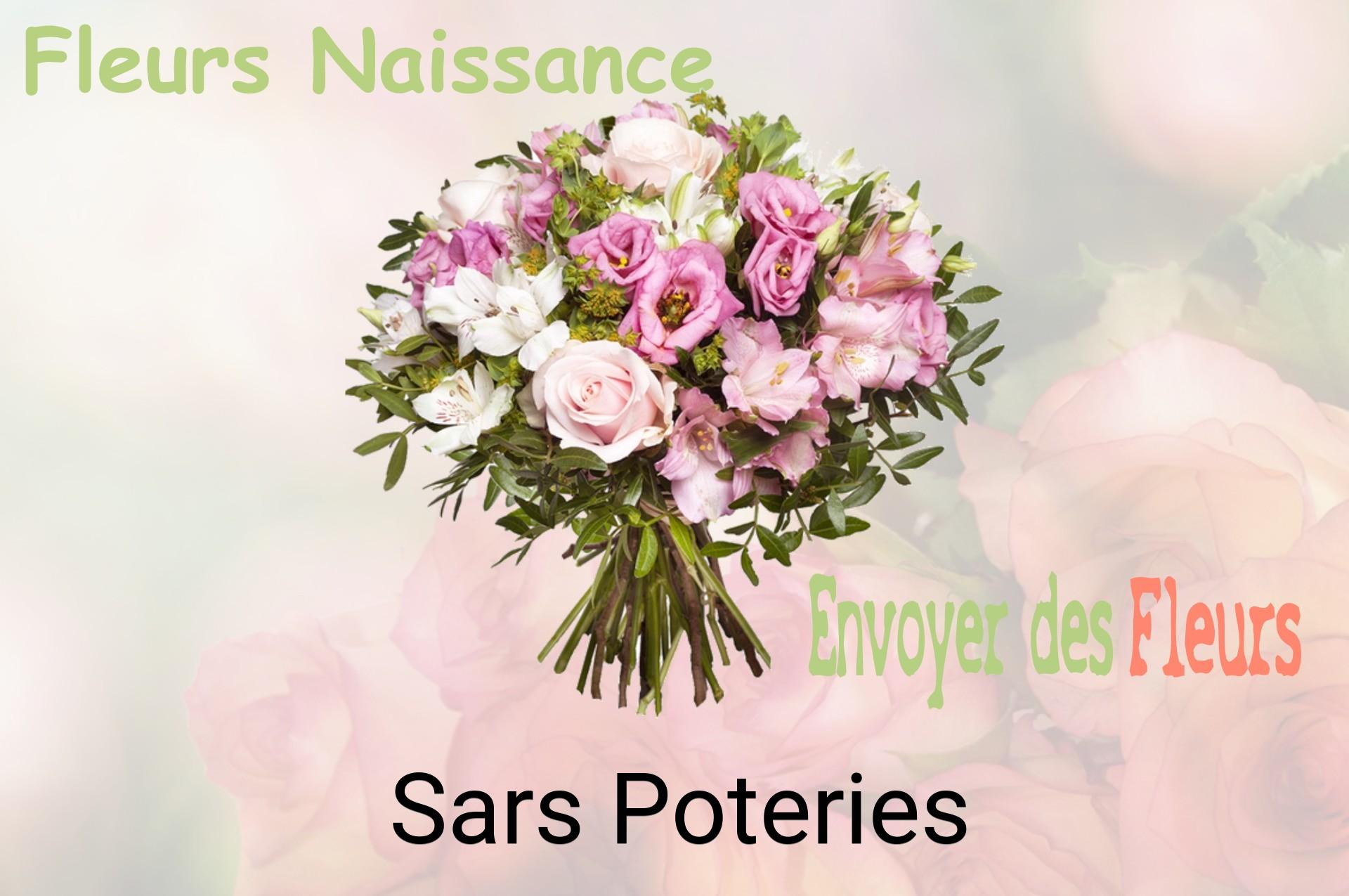 Bouquet de fleurs de naissance livré à Sars-Poteries